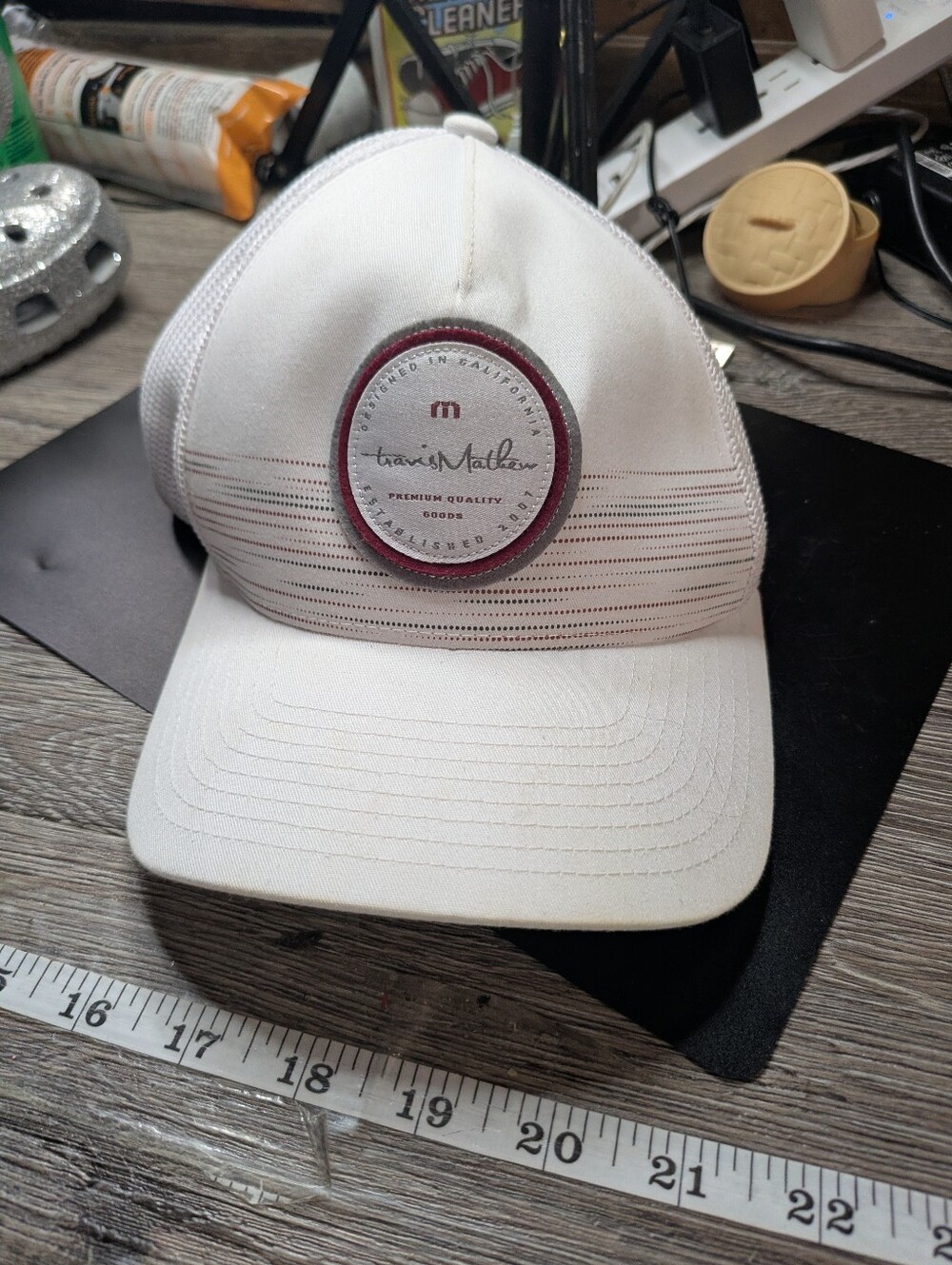 Travis Mathew White Golf Cap OSFA